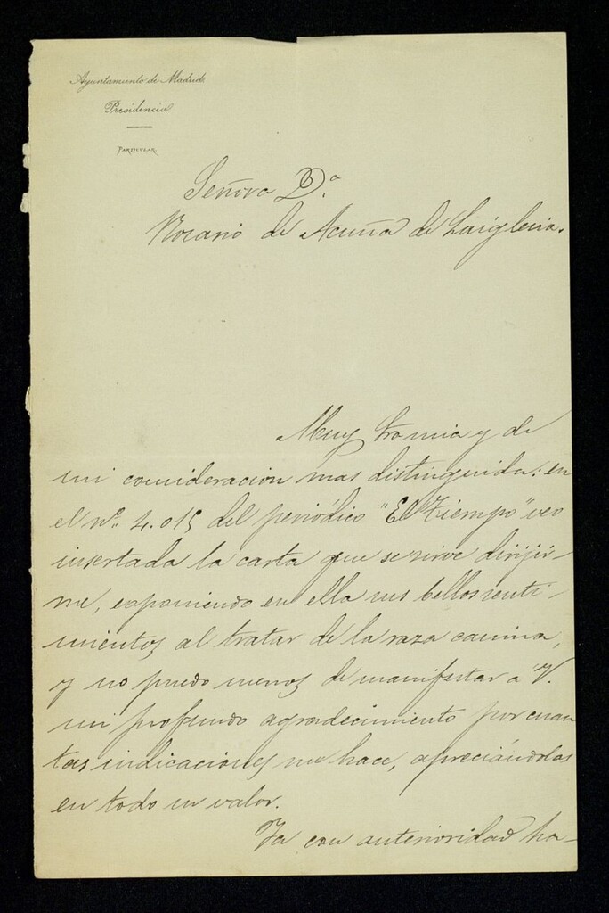 Miniatura de Carta de José Abascal a Rosario de Acuña