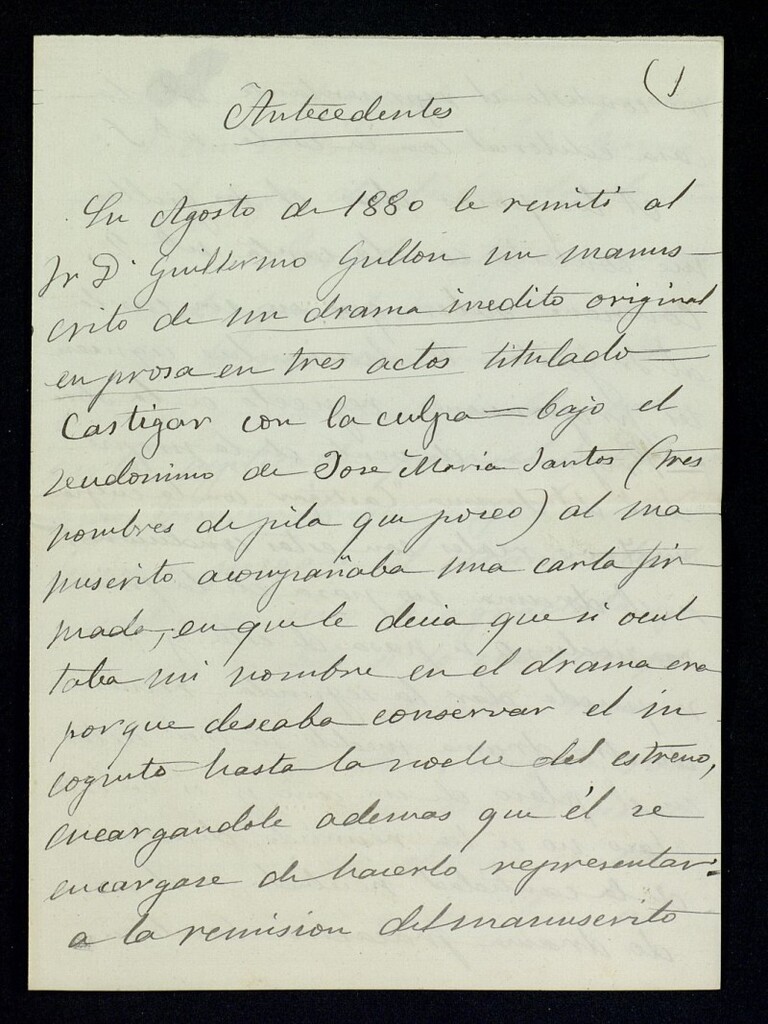 Miniatura de Carta de Rosario de Acuña a Sigura