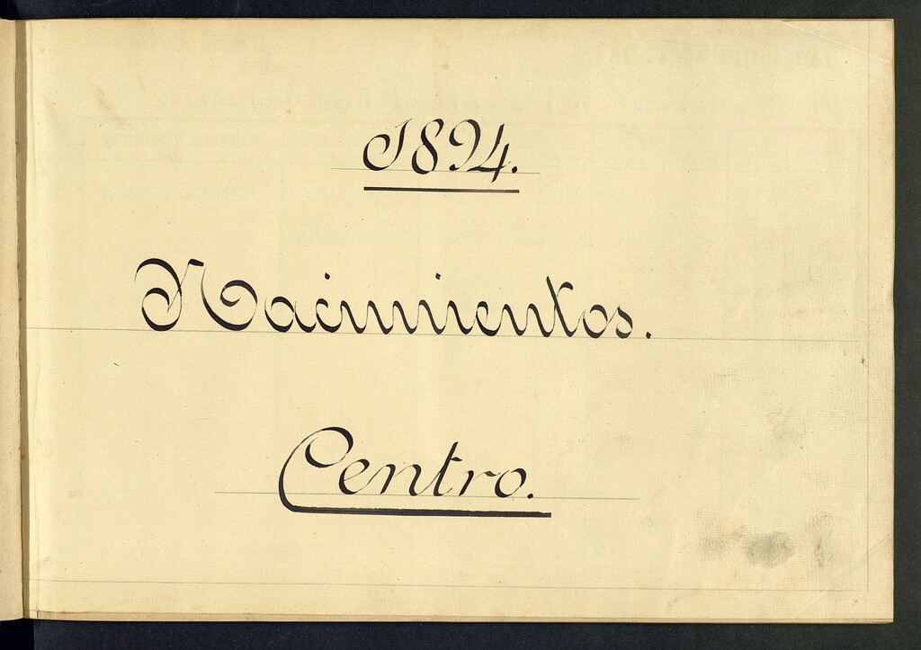 Miniatura de Libro de copias extractadas de nacimientos de 1894 (Centro)