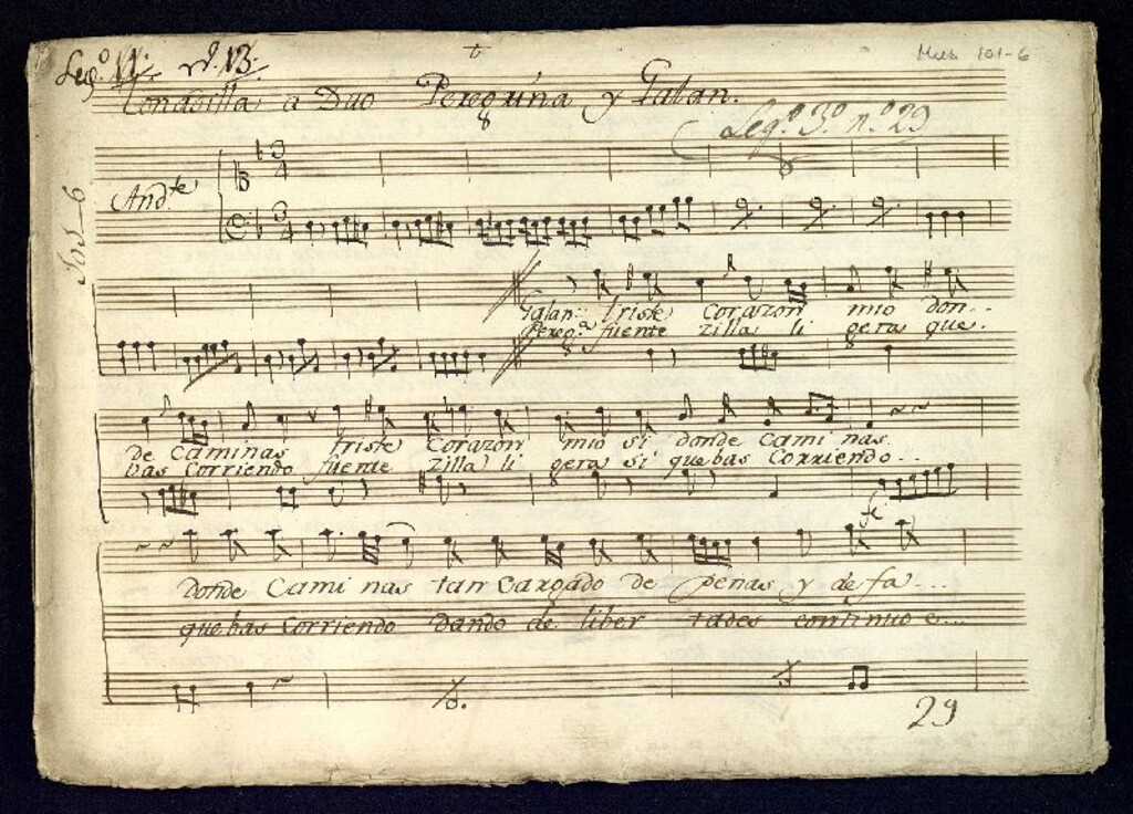 Miniatura de Peregrina y galán
