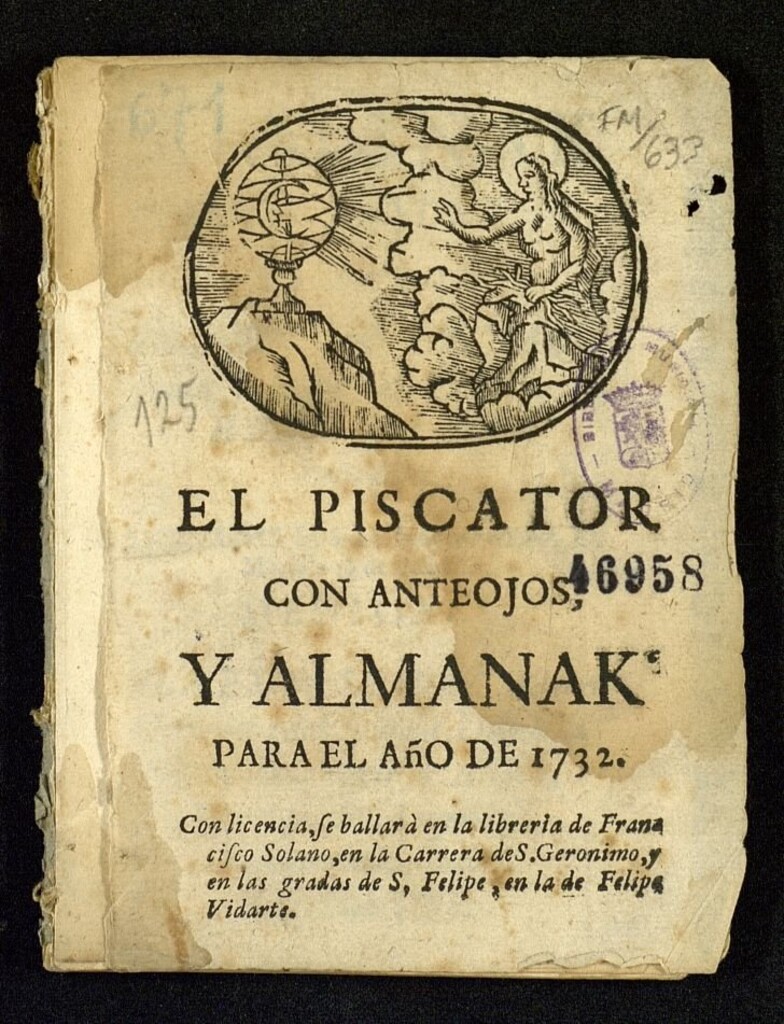 Miniatura de Almanak para el año de 1732 ajustadas sus lunaciones a el meridiano de Madrid...