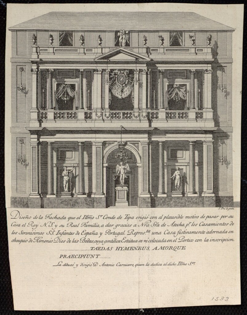 Miniatura de Decoración de la fachada de la casa del Conde de Tepa. Madrid