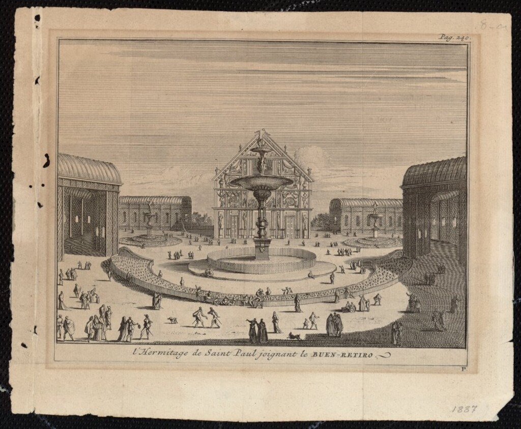 Miniatura de La Ermita de San Pablo en el Buen Retiro. Madrid