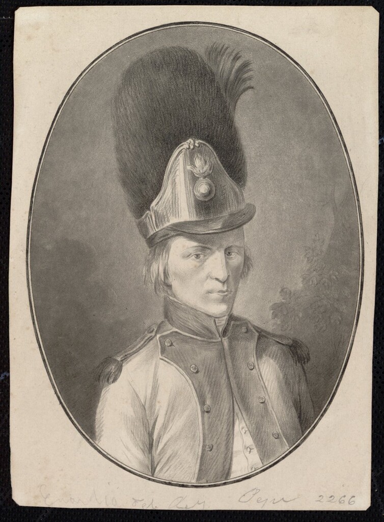Miniatura de Retrato de un guardia real de José Bonaparte