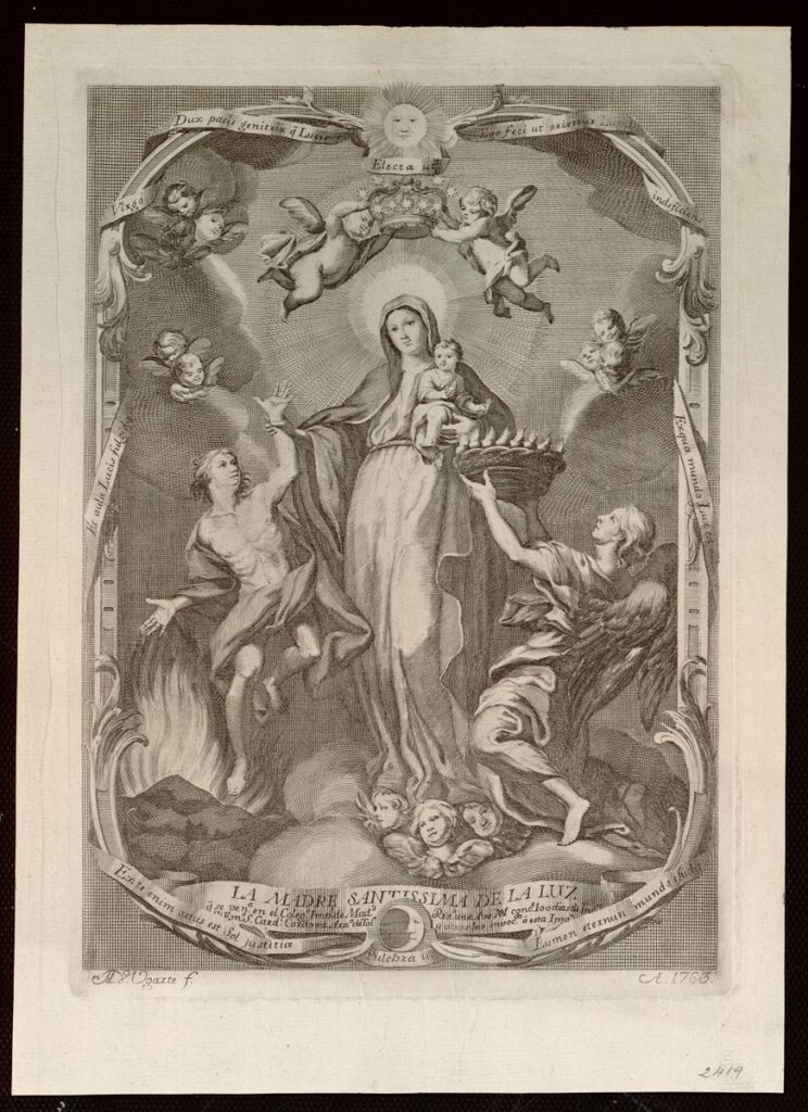 Miniatura de Virgen de la Luz