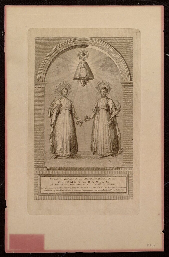 Miniatura de San Cosme y San Damián