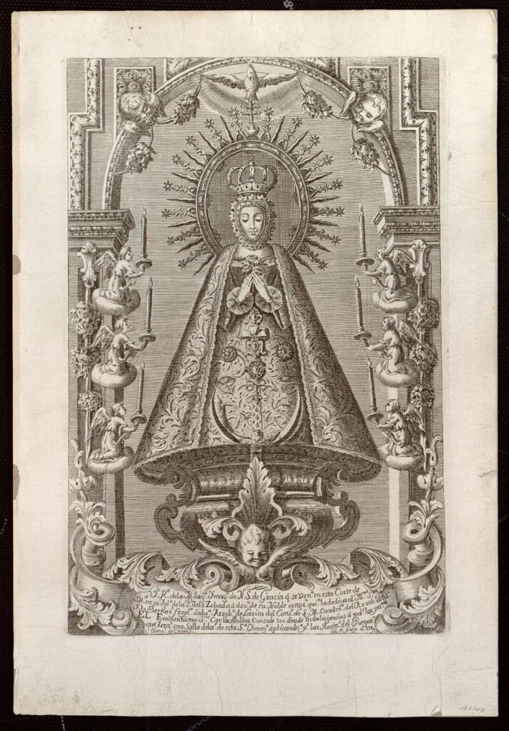 Miniatura de Nuestra Señora de Gracia en la Iglesia de la Plaza de la Cebada. Madrid