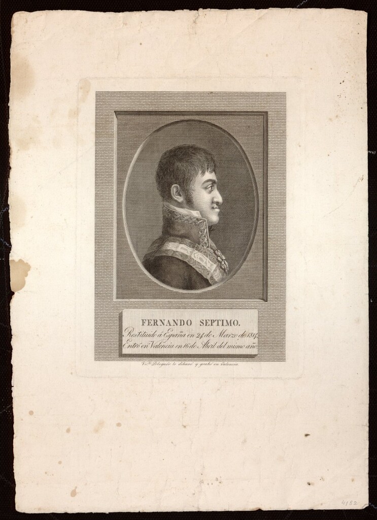 Miniatura de Retrato de Fernando VII