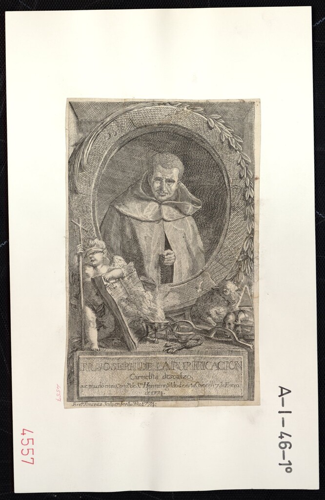 Miniatura de Retrato de Fray José de la Purificación