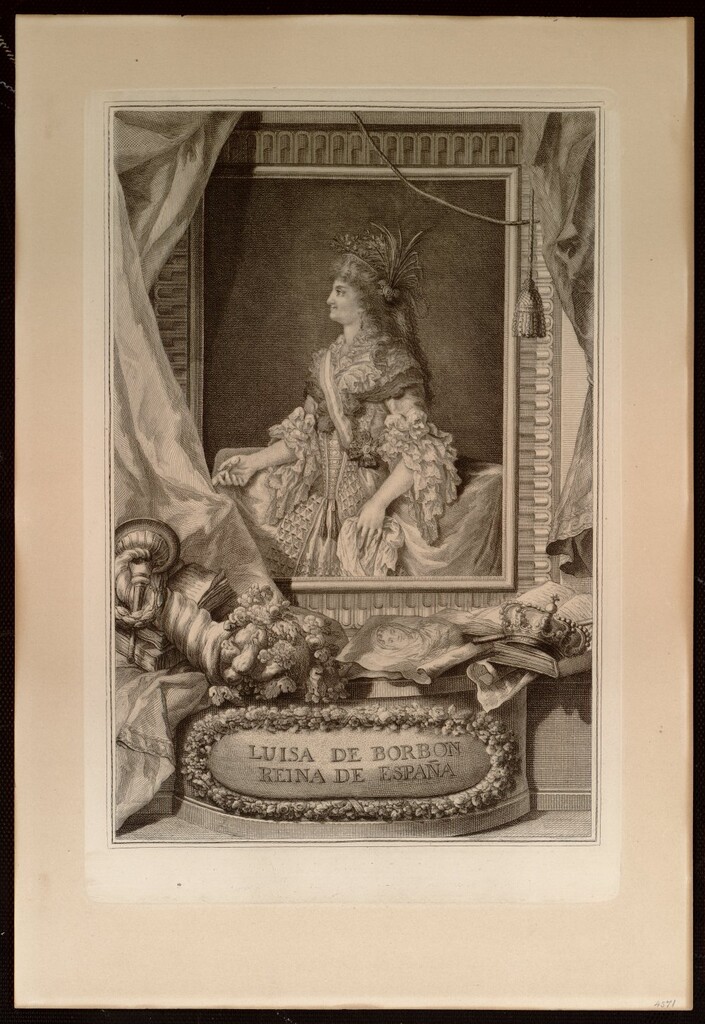 Miniatura de Retrato de María Luisa de Borbón