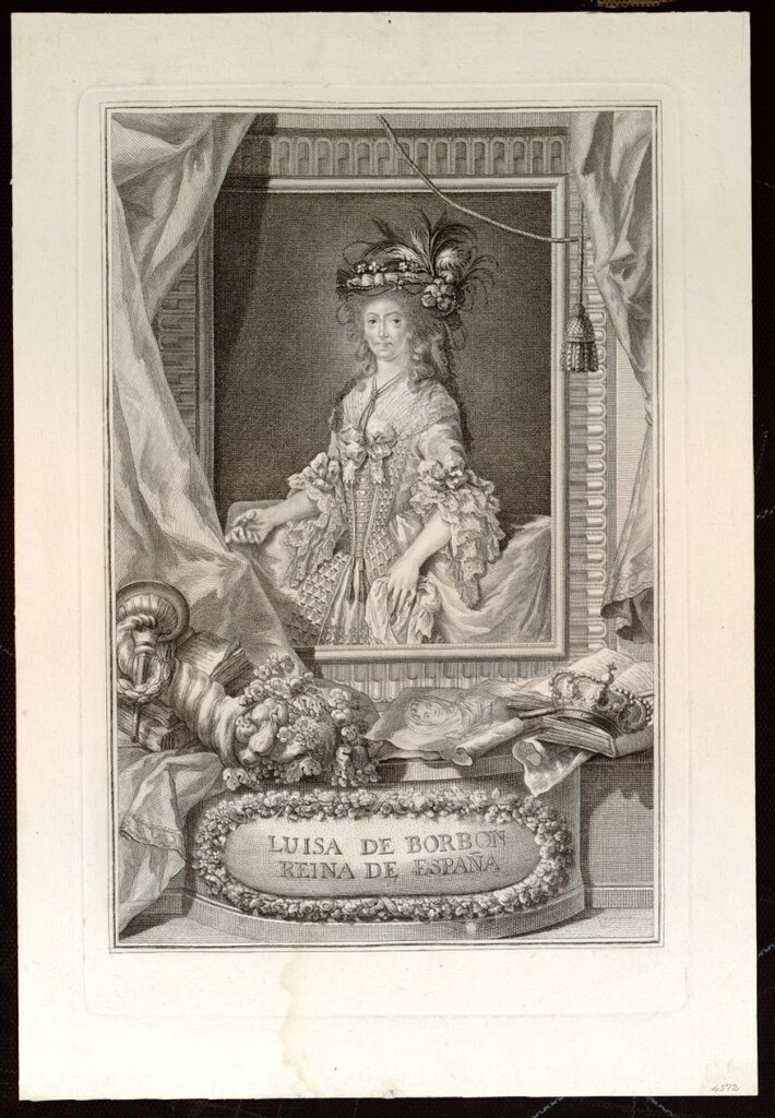 Miniatura de Retrato de María Luisa de Borbón