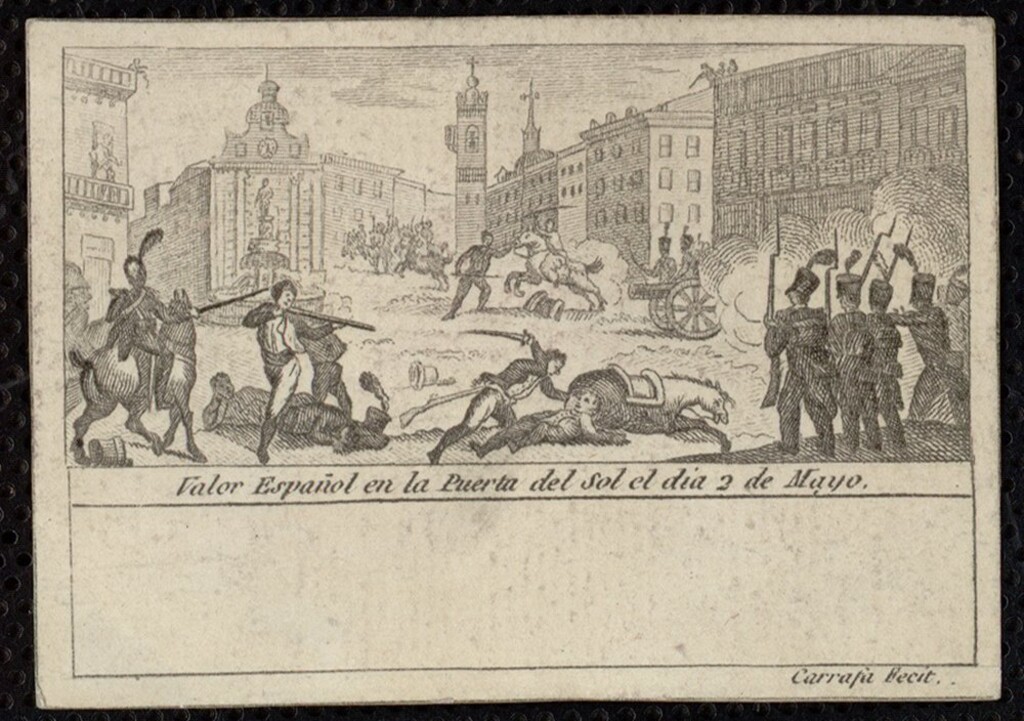 Miniatura de Valor Español en la Puerta del Sol el dia 2 de Mayo
