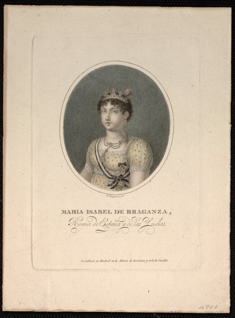 Miniatura de Retrato de María Isabel de Braganza
