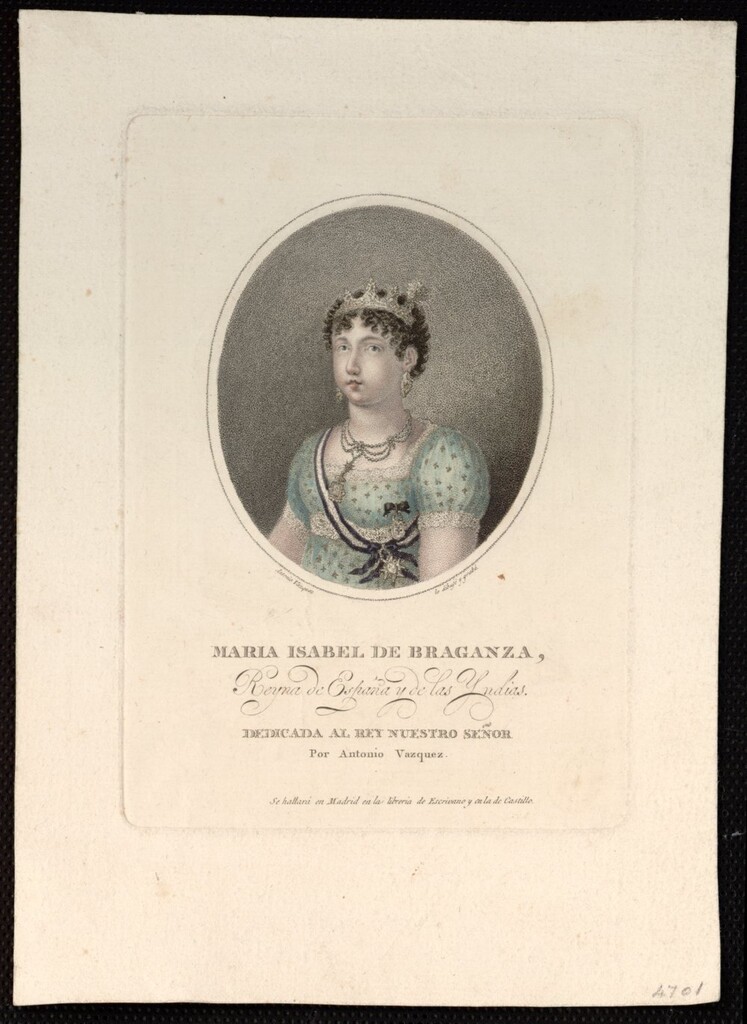 Miniatura de Retrato de María Isabel de Braganza