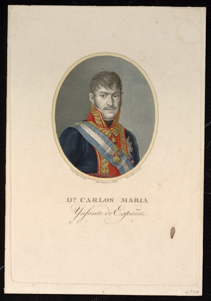 Miniatura de Retrato del Infante Carlos María Isidro