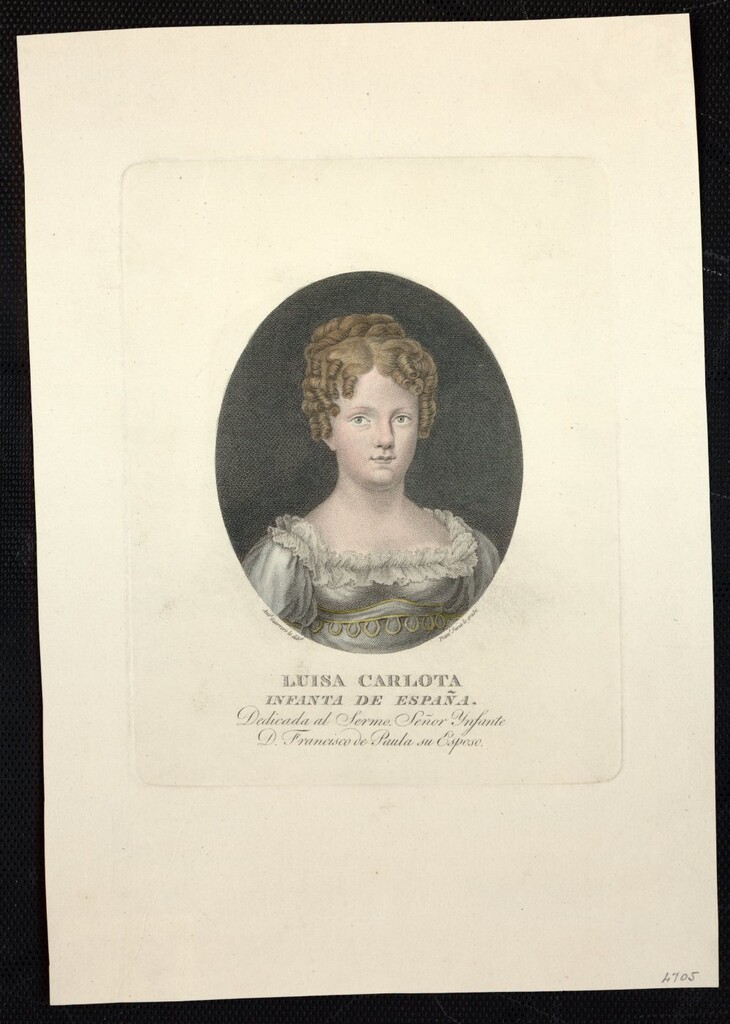 Miniatura de Retrato de la Infanta Luisa Carlota