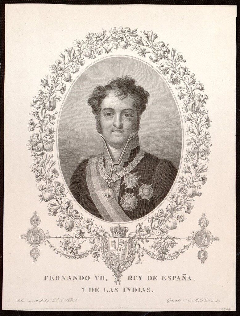 Miniatura de Fernando VII, Rey de España