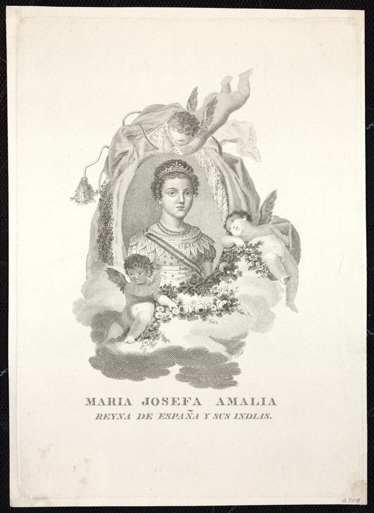 Miniatura de Retrato de la Reina María Josefa Amalia