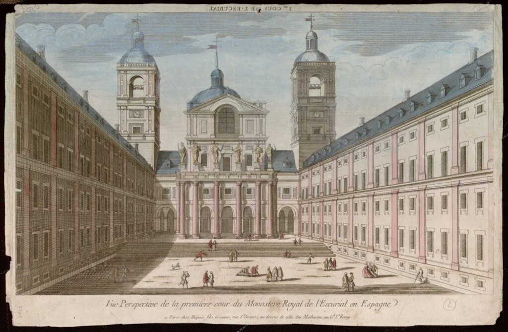Miniatura de El Monasterio de El Escorial. Patio de los Reyes (Madrid)