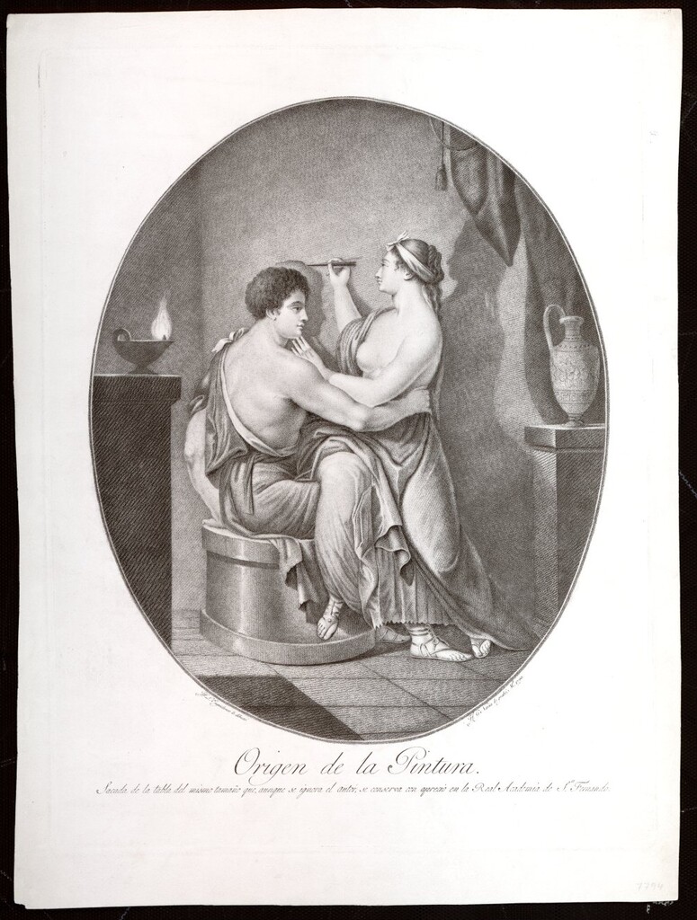 Miniatura de El origen de la Pintura