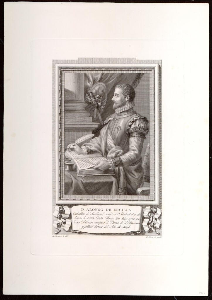 Miniatura de Retrato de Alonso de Ercilla