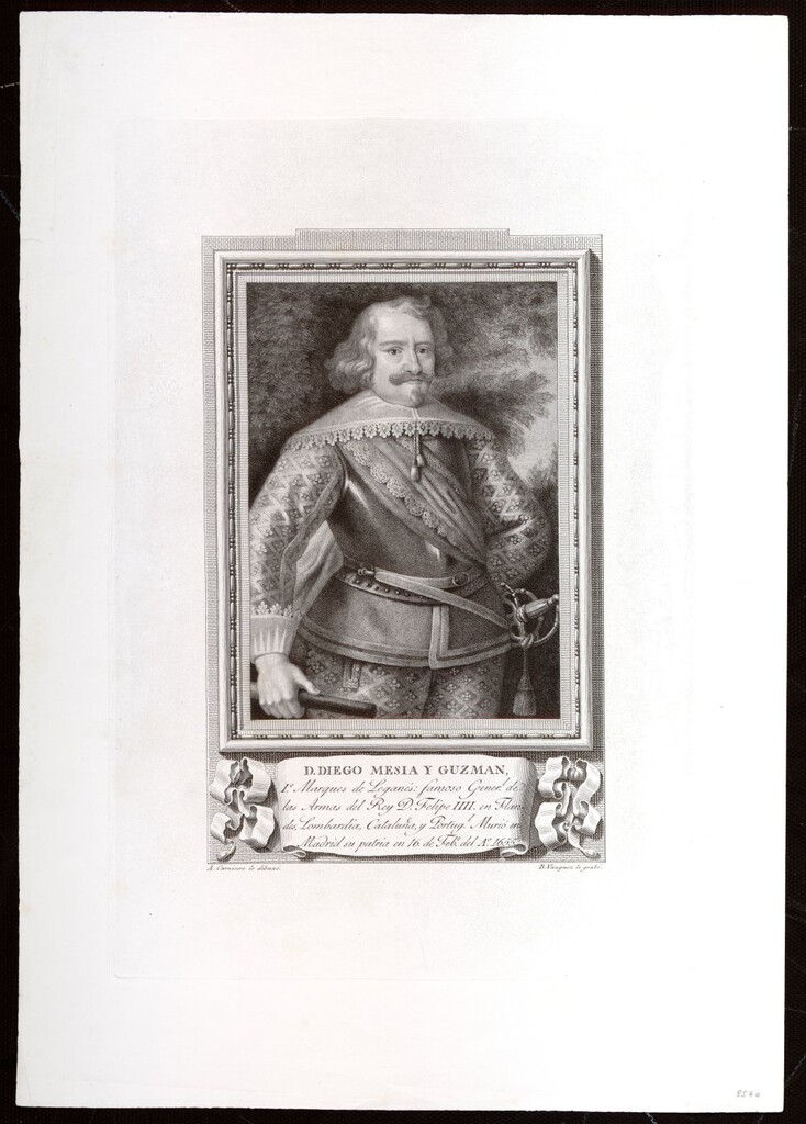Miniatura de Retrato de Diego Mesía y Guzmán, Marqués de Leganés