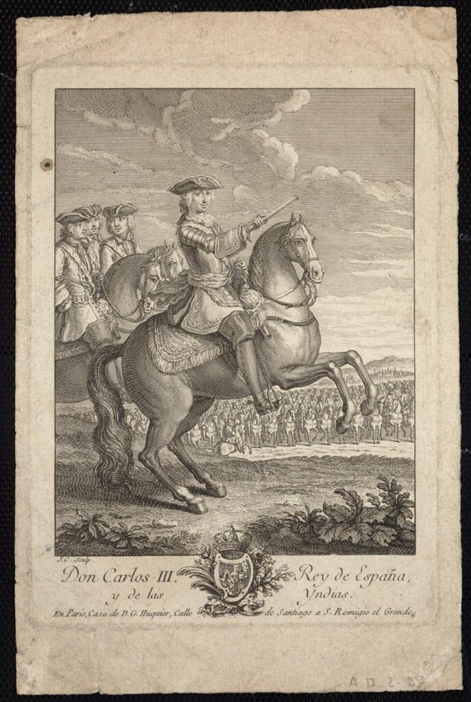Miniatura de Carlos III, Rey de España