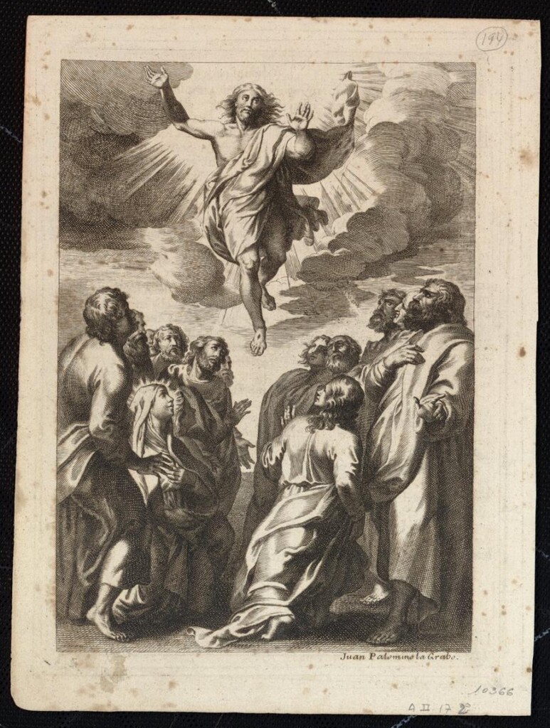 Miniatura de Ascensión de Cristo