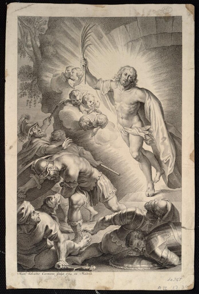 Miniatura de Resurrección de Cristo