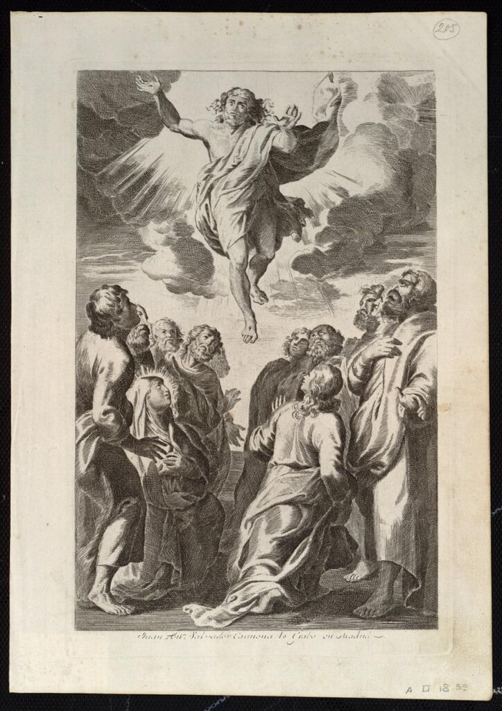Miniatura de Ascensión de Cristo