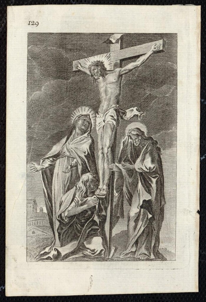 Miniatura de Crucifixión de Cristo