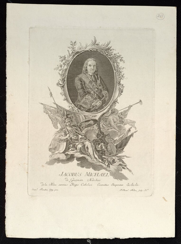 Miniatura de Retrato de Jaime Miguel de Guzman, Marqués de Mina
