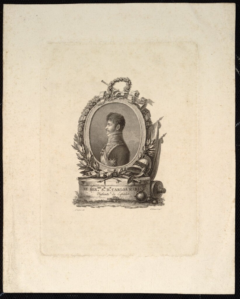 Miniatura de Retrato del Infante Carlos María de Borbón
