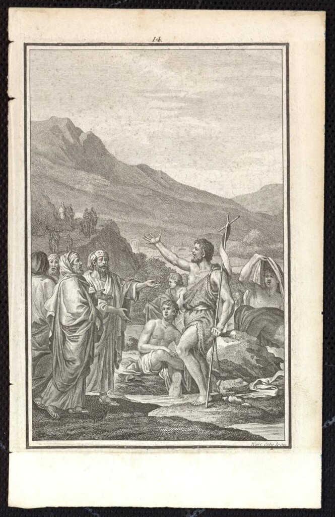 Miniatura de Predicación de San Juan Bautista