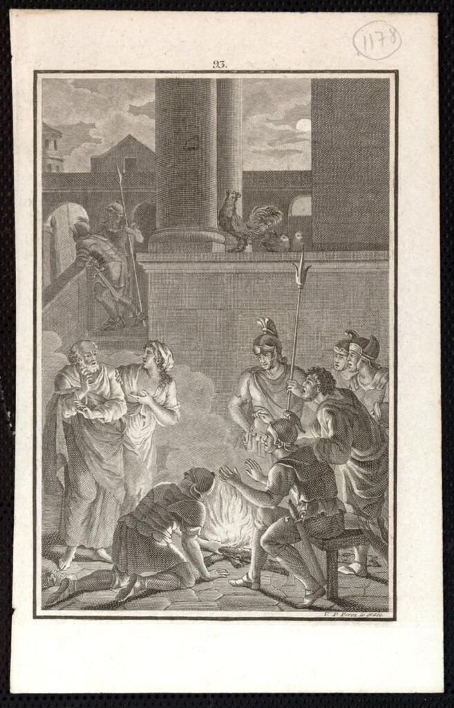 Miniatura de Negación de San Pedro