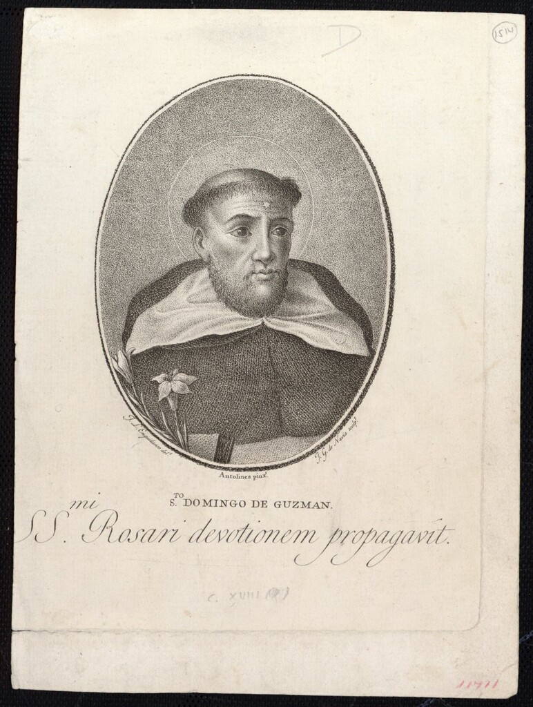 Miniatura de Santo Domingo de Guzmán