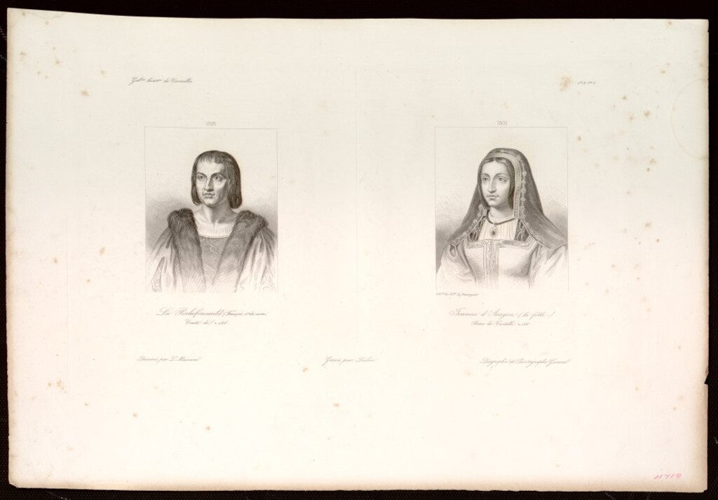Miniatura de La Rochefoucauld ; Jeanne d'Aragon