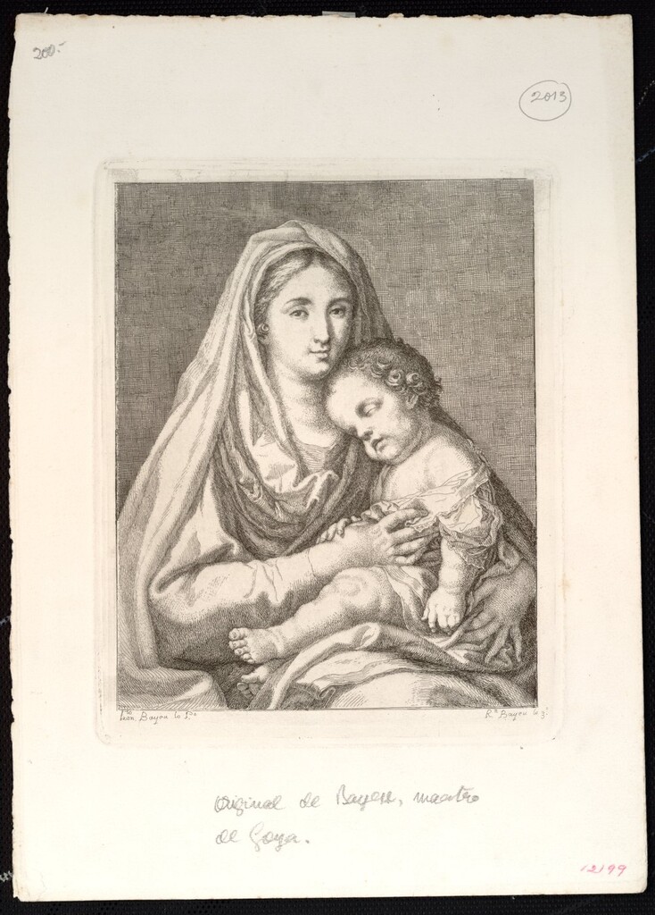 Miniatura de La Virgen con el Niño Jesús