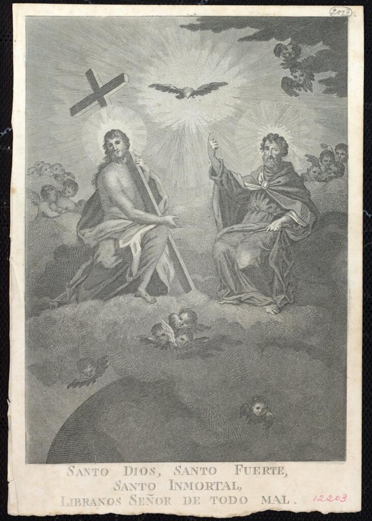 Miniatura de Santo Dios, santo fuerte, santo inmortal, libranos señor de todo mal