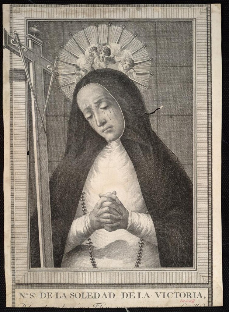 Miniatura de Nuestra Señora de la Soledad de la Victoria