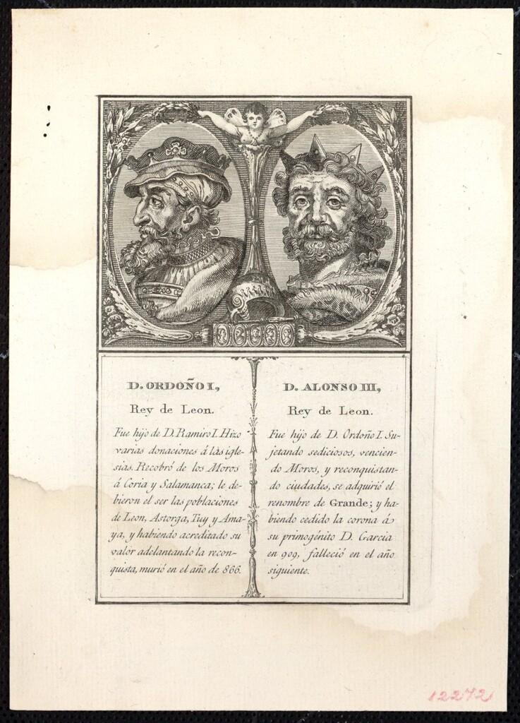 Miniatura de Ordoño I y Alonso III