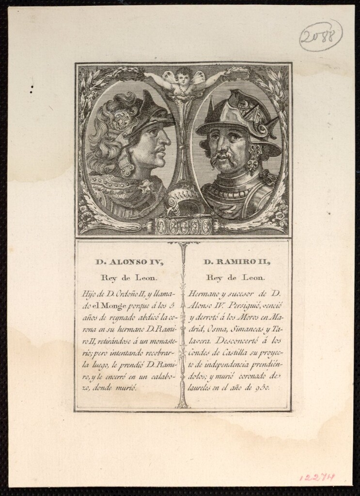 Miniatura de Alonso IV y Ramiro II