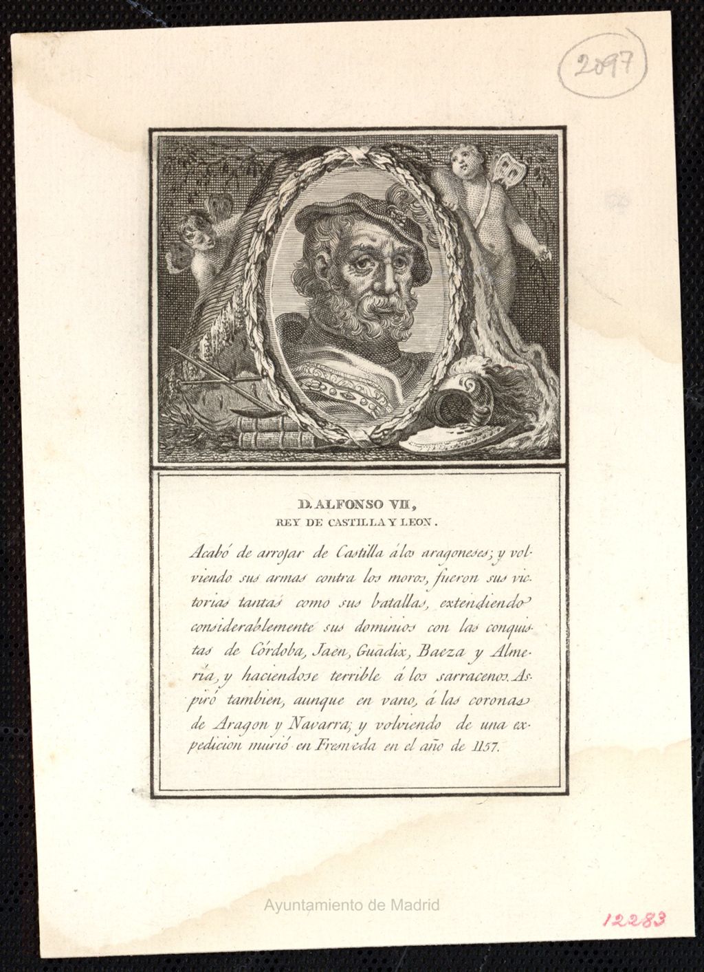Miniatura de Alfonso VII