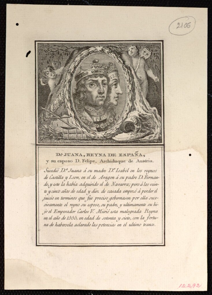 Miniatura de Juana I y Felipe I