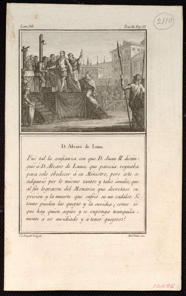 Miniatura de Don Álvaro de Luna
