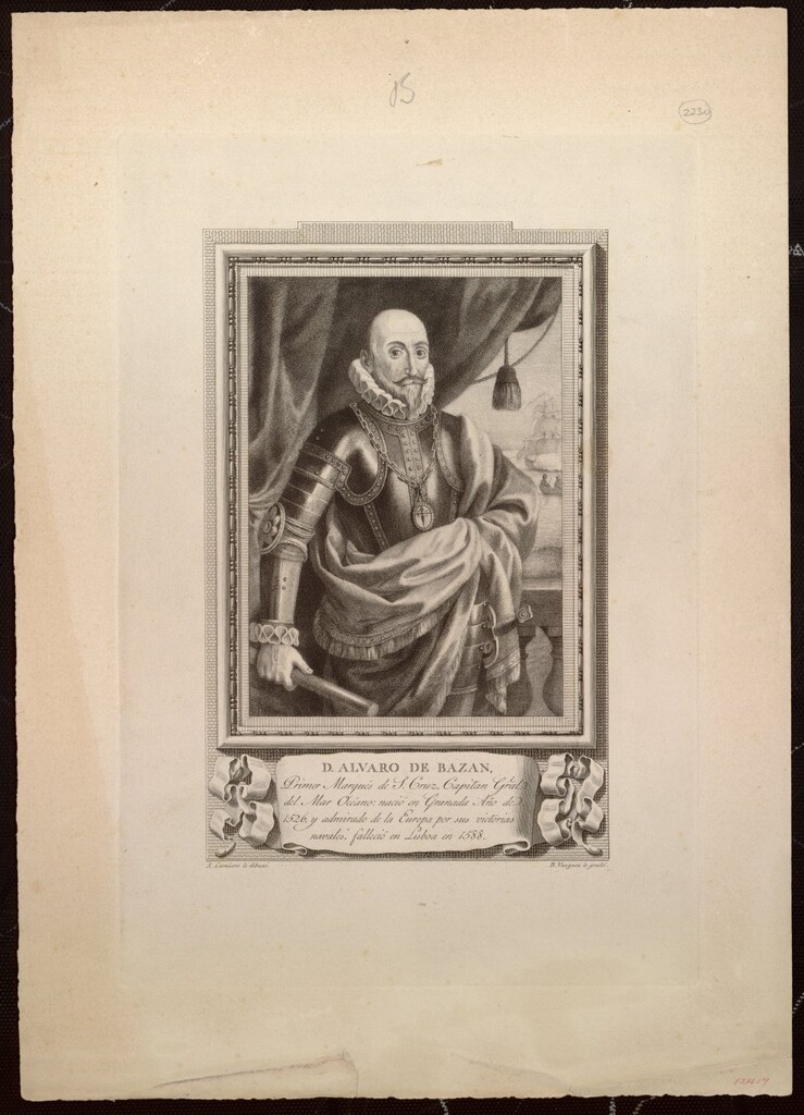Miniatura de Don Álvaro de Bazán