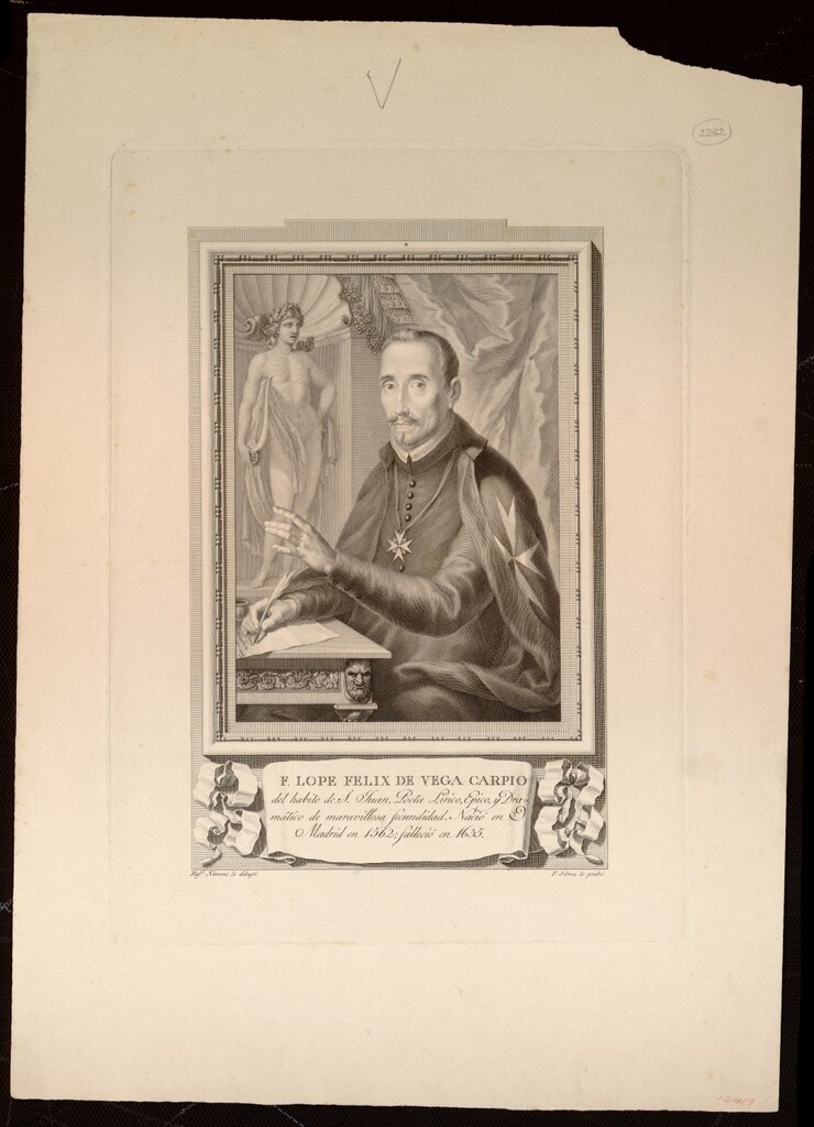 Miniatura de Frey Lope Félix de Vega Carpio