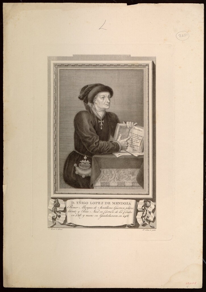 Miniatura de Don Yñigo López de Mendoza