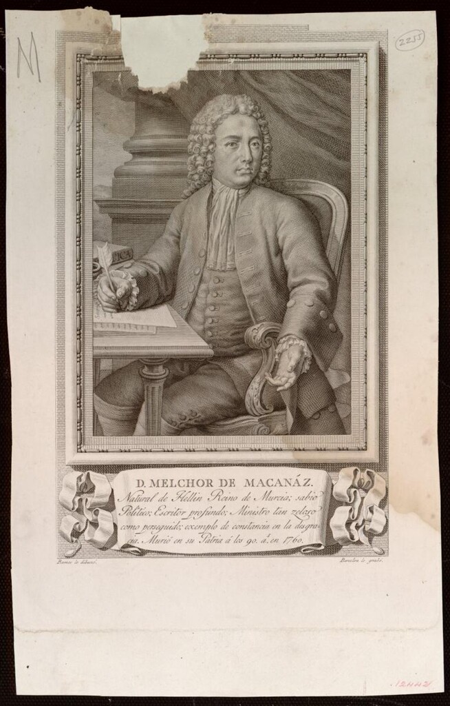 Miniatura de Don Melchor de Macanáz