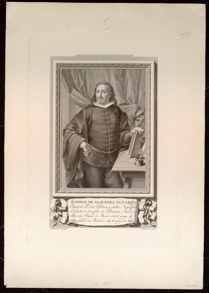 Miniatura de Don Diego de Saavedra Faxardo